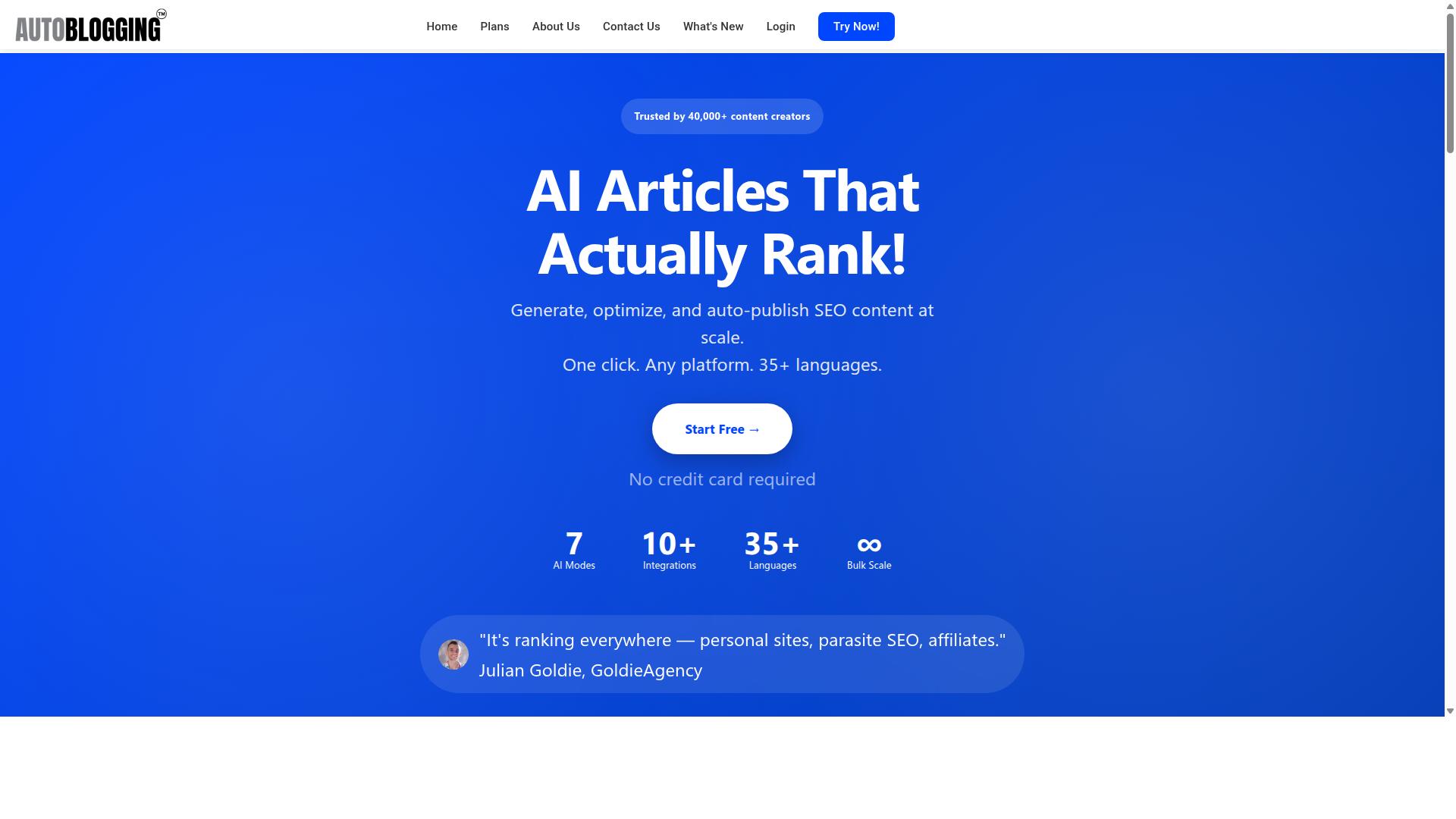 AI content workflow interface